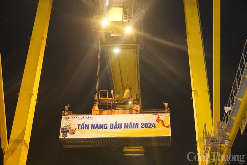 Đà Nẵng: Đón tấn hàng đầu tiên qua cảng Tiên Sa năm 2024