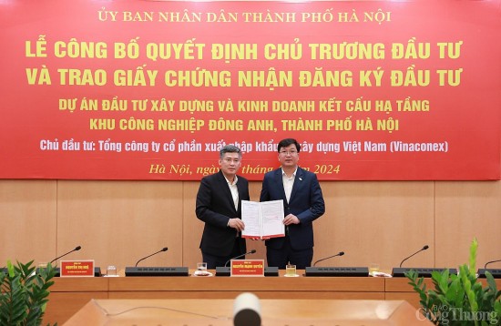 Hà Nội: Vinaconex làm chủ đầu tư dự án khu công nghiệp 6.338 tỷ đồng