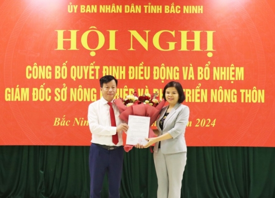 Bắc Ninh công bố các quyết định về công tác cán bộ