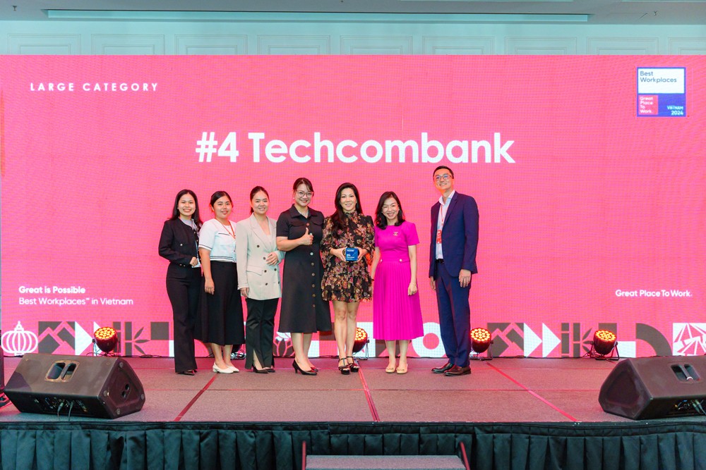 Techcombank tiếp tục lọt top bảng xếp hạng “Nơi làm việc tốt nhất Việt Nam” 2024