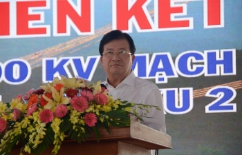 Phó Thủ tướng Trịnh Đình Dũng phát động thi đua liên kết thi công xây dựng các công trình đường dây 500 kV (mạch 3)