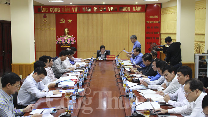Phó Bí thư Thường trực tỉnh ủy Quảng Ninh làm việc với Đảng ủy Than Quảng Ninh