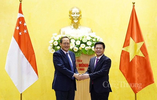 Bộ trưởng Bộ Công Thương Nguyễn Hồng Diên hội đàm với Bộ trưởng Bộ Công Thương Singapore