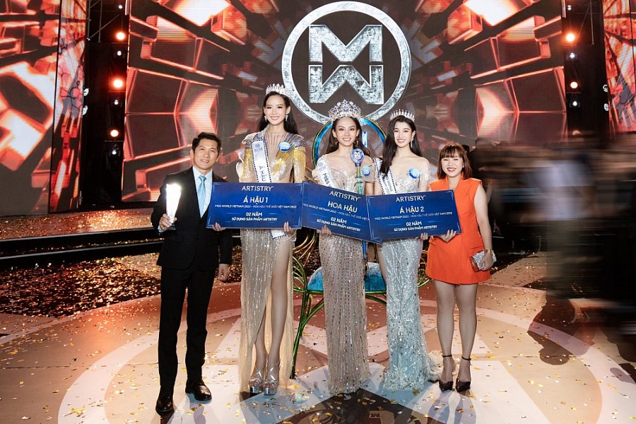 Artistry tài trợ mỹ phẩm chăm sóc sắc đẹp 02 năm cho Top 3 Miss World Việt Nam 2022