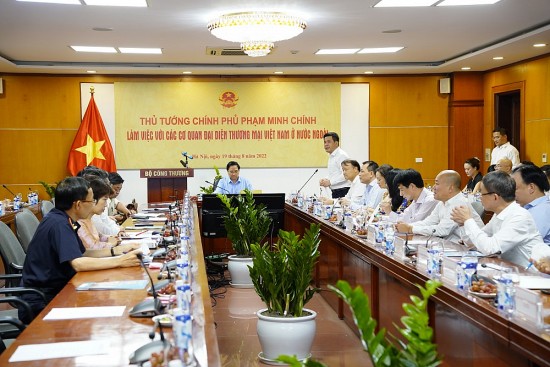 Thủ tướng Phạm Minh Chính dự Hội nghị trực tuyến về công tác phát triển thị trường với hệ thống cơ quan đại diện Việt Nam ở nước ngoài