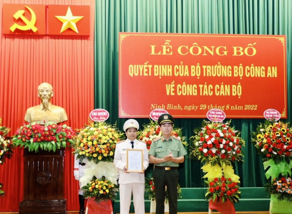 Bổ nhiệm Đại tá Đặng Trọng Cường làm Giám đốc Công an Ninh Bình