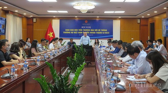 Hội nghị giao ban xúc tiến thương mại với hệ thống Thương vụ Việt Nam ở nước ngoài tháng 8/2022
