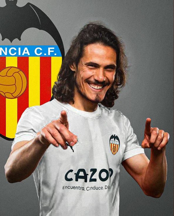 Chân sút Cavani gia nhập câu lạc bộ Valencia chờ 