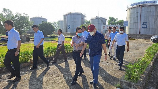 Tổng giám đốc Tập đoàn Xăng dầu Việt Nam khảo sát thực tế kho xăng dầu K133
