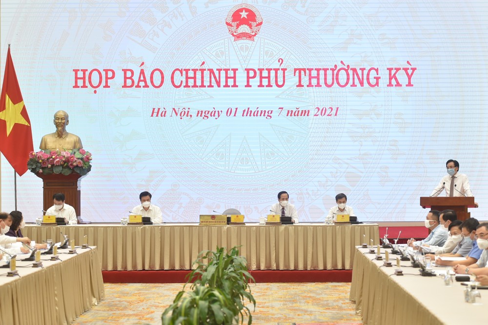 Họp báo thường kỳ Chính phủ