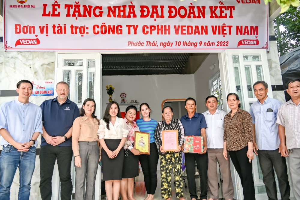 Vedan Việt Nam tặng “ngôi nhà mơ ước” cho các hộ dân nghèo