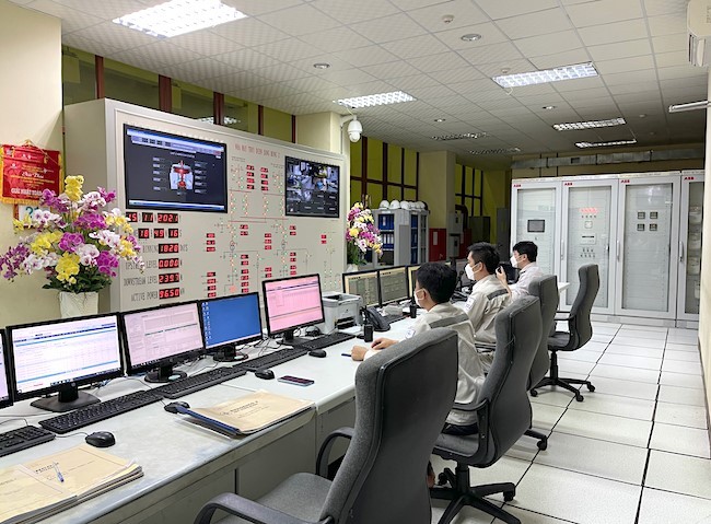 Phòng điều khiển trung tâm Nhà máy Thủy điện Sông Bung 2