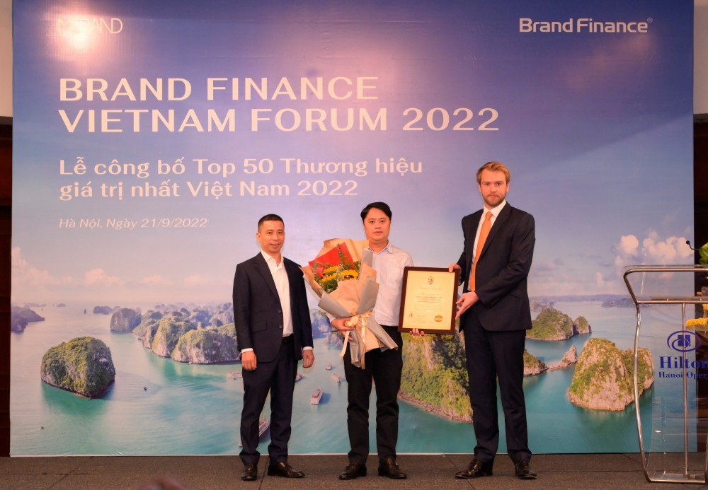 VNPT tiếp tục giữ vị trí thứ hai Top 50 thương hiệu giá trị nhất Việt Nam
