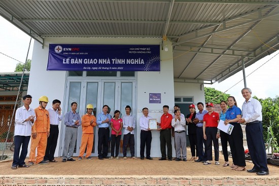PC Đắk Lắk: Hoàn thành 5 căn nhà tình nghĩa do EVNCPC hỗ trợ trên địa bàn tỉnh Đắk Lắk năm 2022