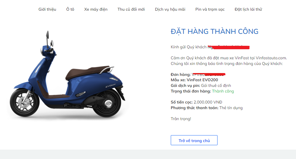 Người Việt “đổ xô” đặt mua xe máy điện quốc dân mới VinFast Evo200