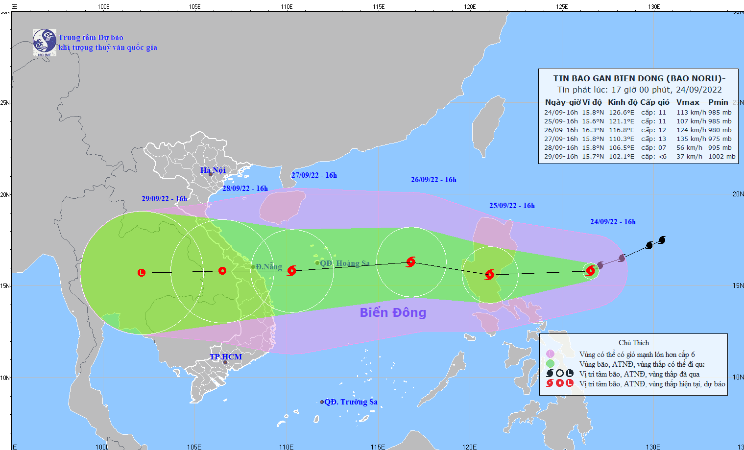 Cơn bão số 4 - bão NORU di chuyển nhanh, các tỉnh miền Trung ứng phó khẩn