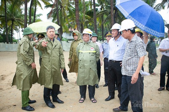 Ban Chỉ đạo Quốc gia về phòng chống thiên tai kiểm tra công tác chỉ đạo ứng phó bão số 4 tại Quảng Nam