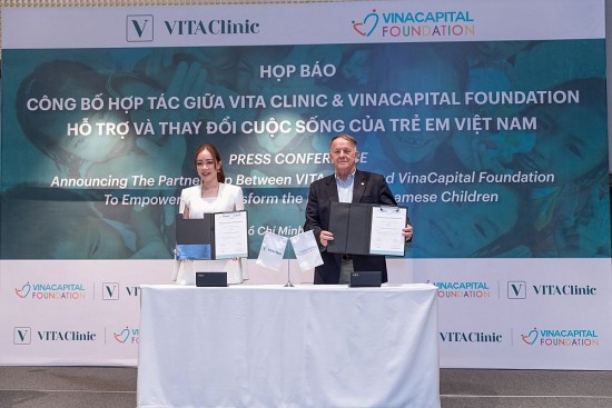 vita clinic va vinacapital foundation hop tac ho tro cho tre em viet nam