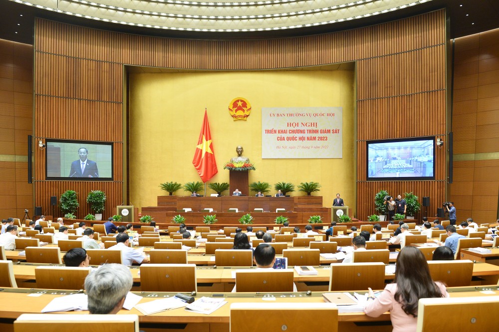 Khai mạc Hội nghị triển khai chương trình giám sát của Quốc hội năm 2023