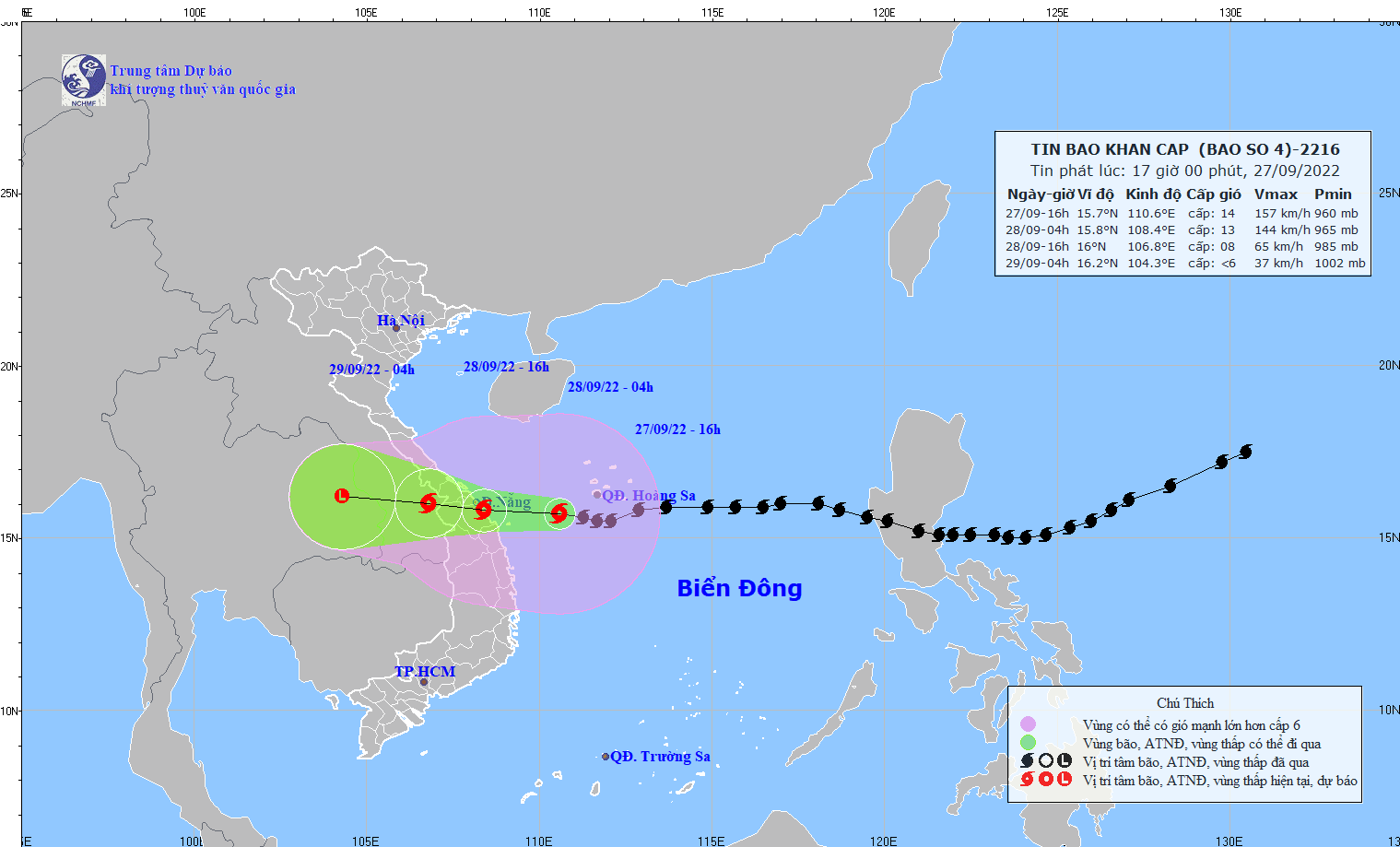 Ảnh hưởng của Bão Noru: Đảo Lý Sơn và Phú Quý mưa to, gió giật cấp 11