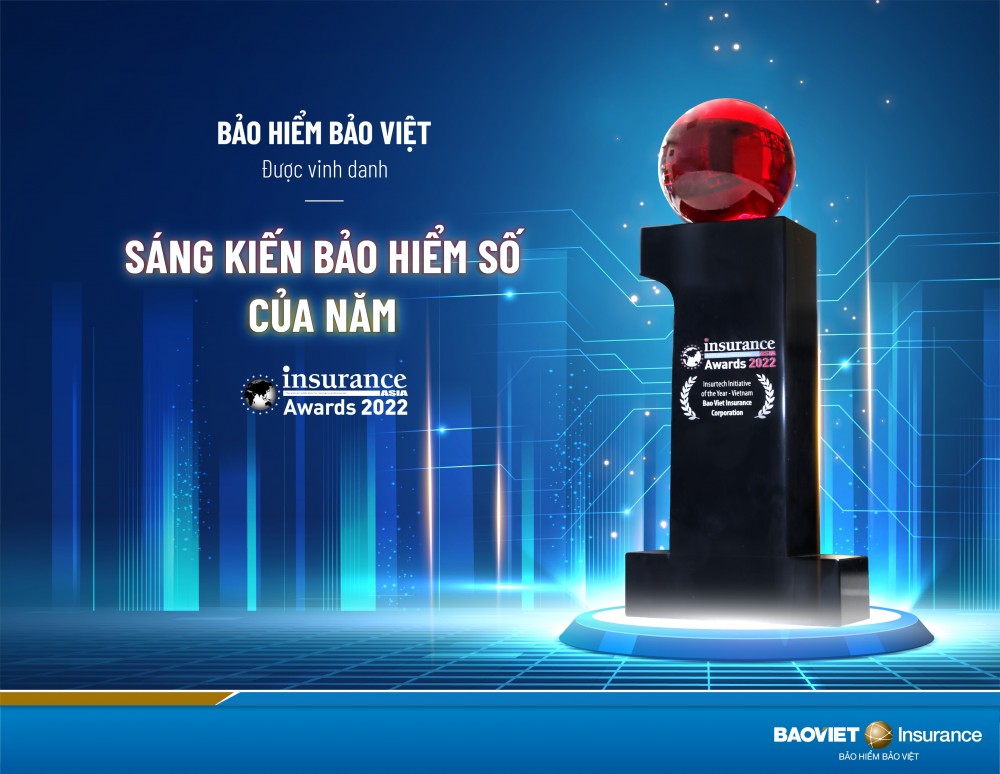 Bảo hiểm Bảo Việt xuất sắc nhận giải thưởng “ Sáng kiến bảo hiểm số của năm” khu vực Châu Á