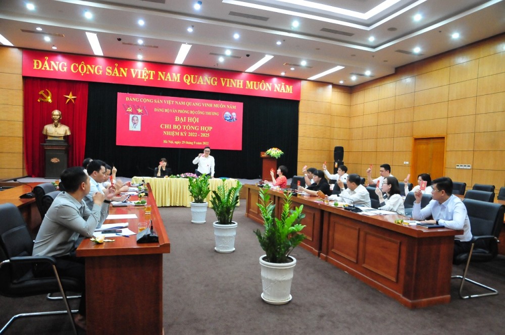 Đảng bộ Văn phòng Bộ Công Thương tổ chức thành công các đại hội chi bộ trực thuộc