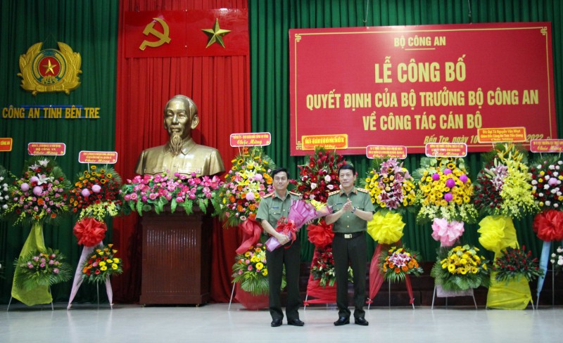 Đại tá Trương Sơn Lâm giữ chức Giám đốc Công an tỉnh Bến Tre