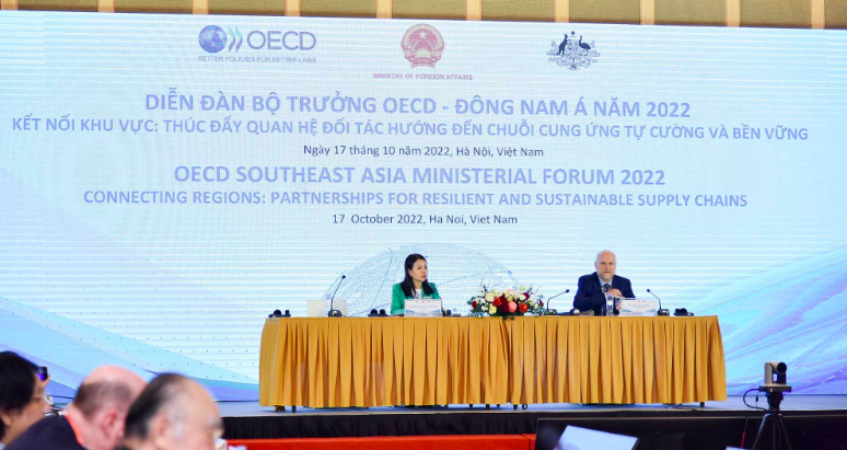 Diễn đàn Bộ trưởng OECD - Đông Nam Á: Hướng đến chuỗi cung ứng tự cường và bền vững