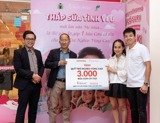 DETECHbio cùng Công ty Suri Store Việt Nam kích hoạt chương trình Tháp sữa Tình yêu