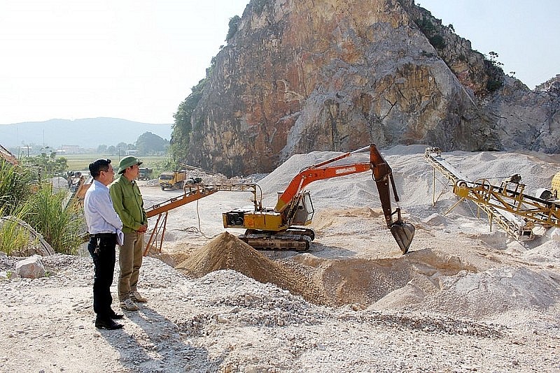 Khu vực khai thác chưa được cấp phép của Công ty Tân Hải