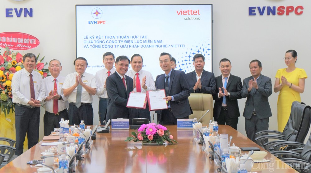 EVNSPC bắt tay hợp tác Viettel thúc đẩy chuyển đổi số ngành điện miền Nam