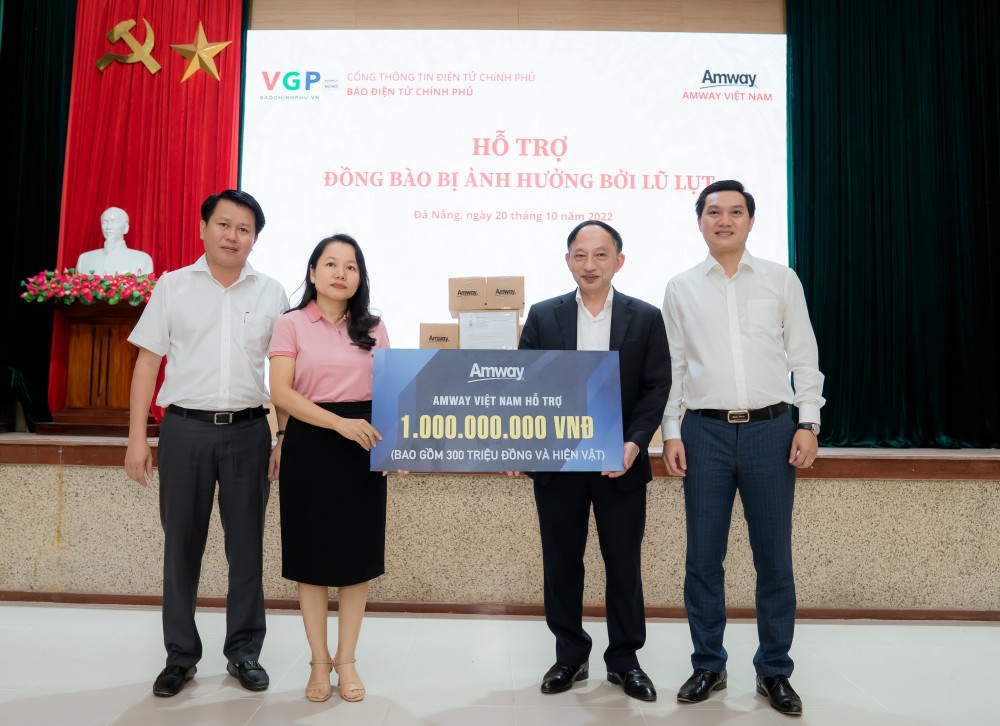 Amway Việt Nam chung tay cùng thành phố Đà Nẵng khắc phục thiệt hại do thiên tai