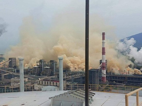 Sự cố quạt thông khí tại Formosa Hà Tĩnh gây “khói đục bốc ngút trời”