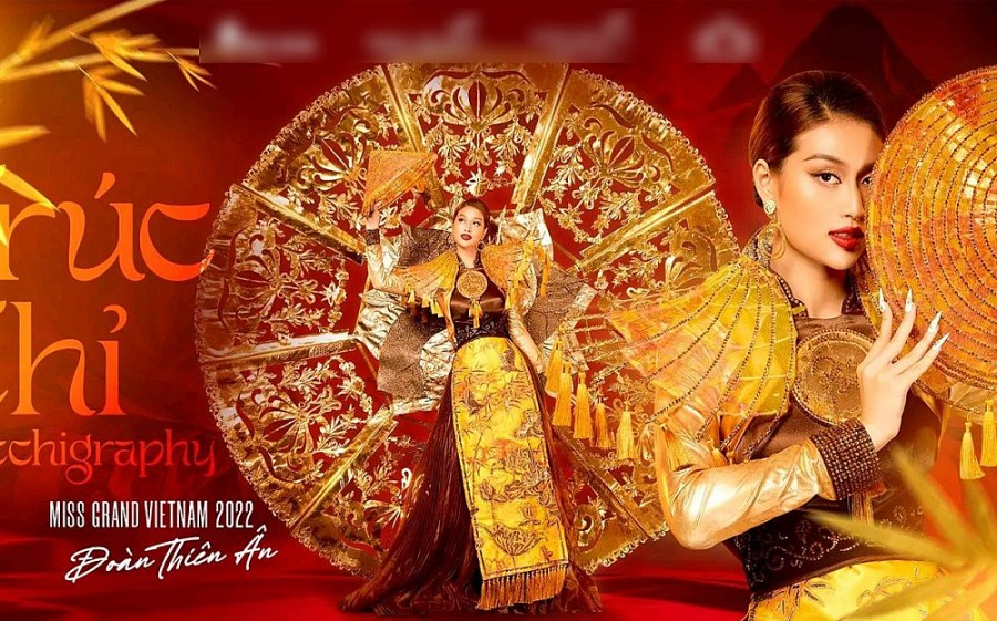 Việt Nam lọt Top 4 trang phục dân tộc đẹp nhất Hoa hậu Hòa bình quốc