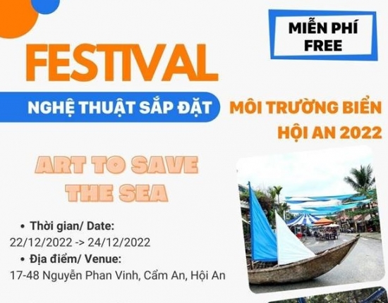 Quảng Nam tổ chức Festival nghệ thuật sắp đặt môi trường biển Hội An 2022