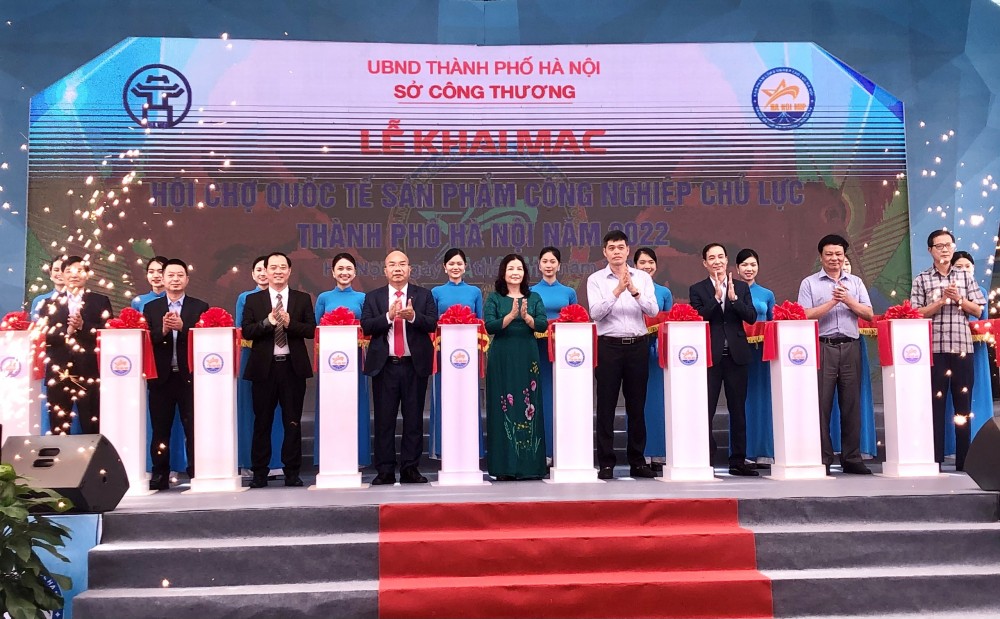 250 gian hàng tham gia hội chợ quốc tế sản phẩm công nghiệp chủ lực thành phố Hà Nội 2022