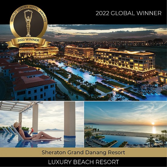Sheraton Grand Đà Nẵng của Tập đoàn BRG nhận giải thưởng từ 2022 World Luxury Awards