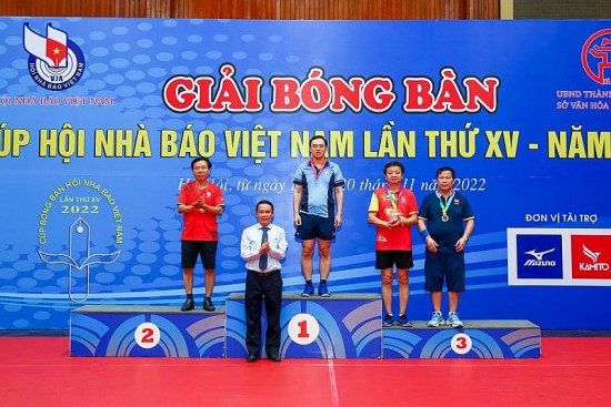 Bế mạc Giải bóng bàn Cúp Hội Nhà báo Việt Nam lần thứ XV - năm 2022