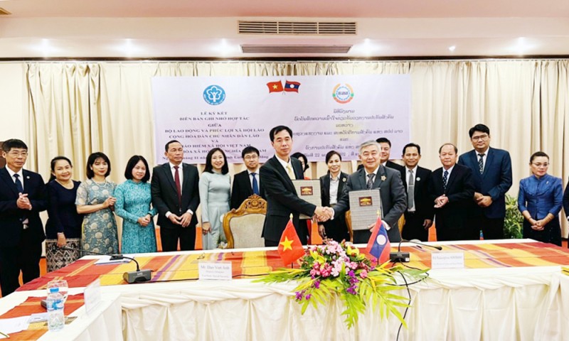 Bảo hiểm Xã hội Việt Nam - Lào: Tiếp tục thúc đẩy hợp tác về an sinh xã hội