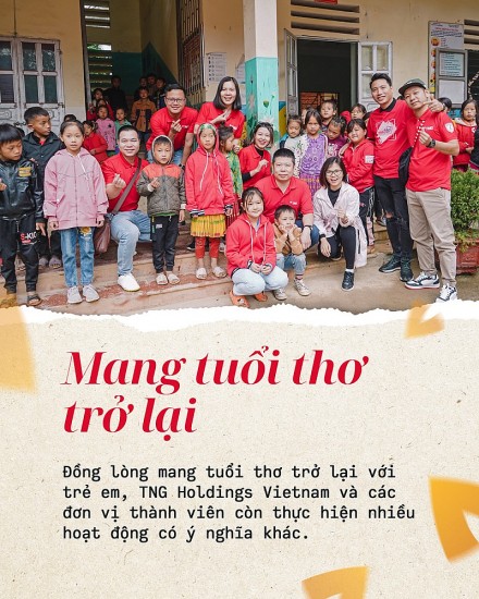 TNG Holdings Vietnam "gieo" nụ cười trên môi trẻ thơ