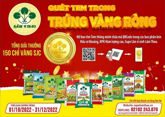 Nhiều nông dân mua phân bón Supe Lâm Thao trúng vàng