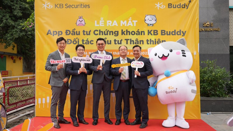 Chứng khoán KB Việt Nam chính thức ra mắt ứng dụng chứng khoán KB Buddy dành cho nhà đầu tư mới