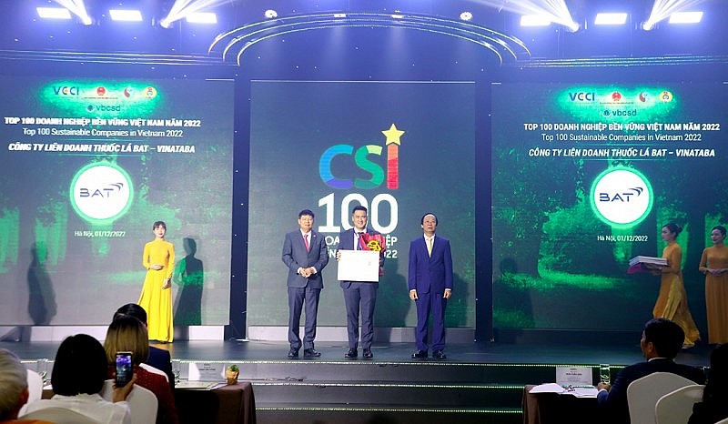 BAT Việt Nam có mặt tại Top 100 Doanh nghiệp bền vững trong nhiều năm