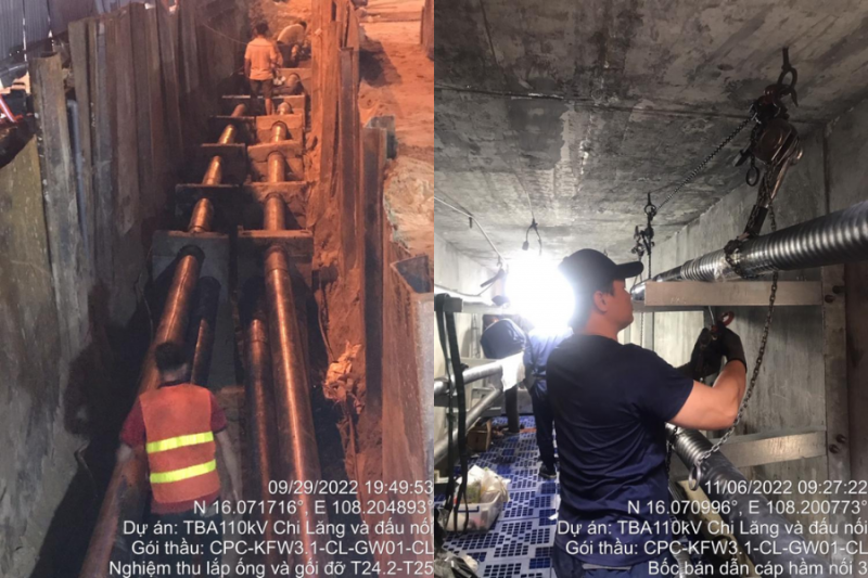 EVNCPC: Nỗ lực đóng điện đường dây cáp ngầm 110kV Xuân Hà – Chi Lăng