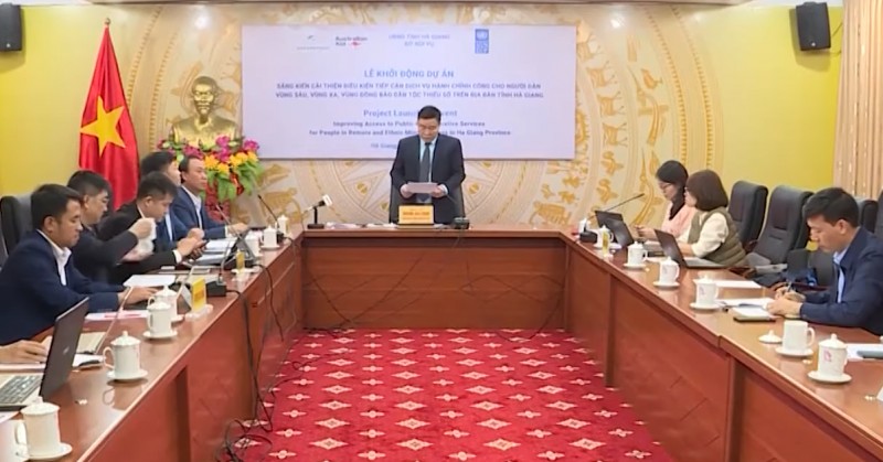 Hà Giang: Khởi động dự án cải thiện điều kiện tiếp cận dịch vụ hành chính công cho người dân
