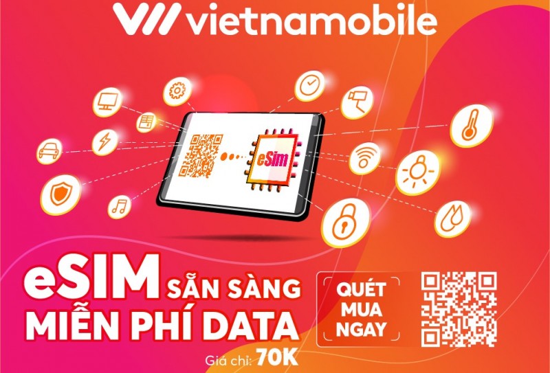 Vietnamobile vừa chính thức cung cấp eSim với ưu đãi cực khủng
