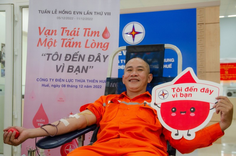 PC Thừa Thiên Huế: 150 cán bộ, công nhân tham gia hiến máu “Tuần lễ hồng EVN”