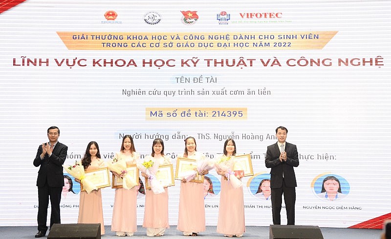 Đại học Công nghiệp Thực phẩm TP. Hồ Chí Minh đoạt giải nhất Giải thưởng khoa học và công nghệ