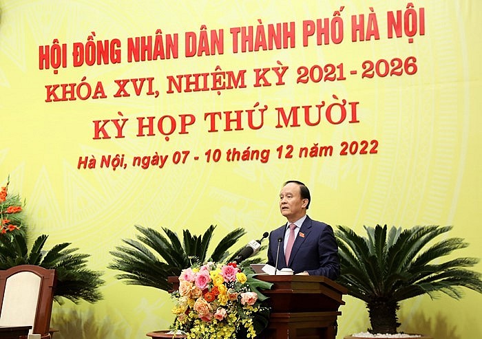 Chủ tịch HĐND TP Hà Nội Nguyễn Ngọc Tuấn phát biểu bế mạc Kỳ họp thứ 10, HĐND TP Hà Nội khoá XVI