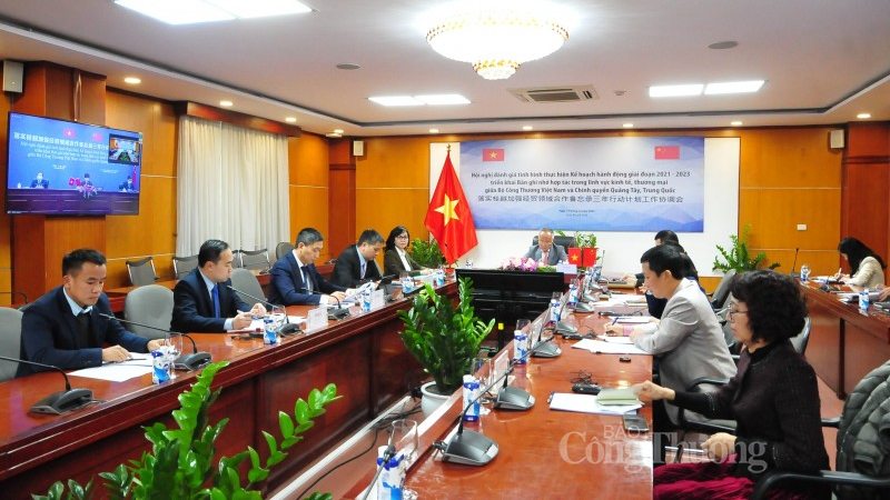 Hội nghị đánh giá tình hình thực hiện Kế hoạch hành động giai đoạn 2021 – 2023 giữa Bộ Công Thương và Chính quyền Quảng Tây